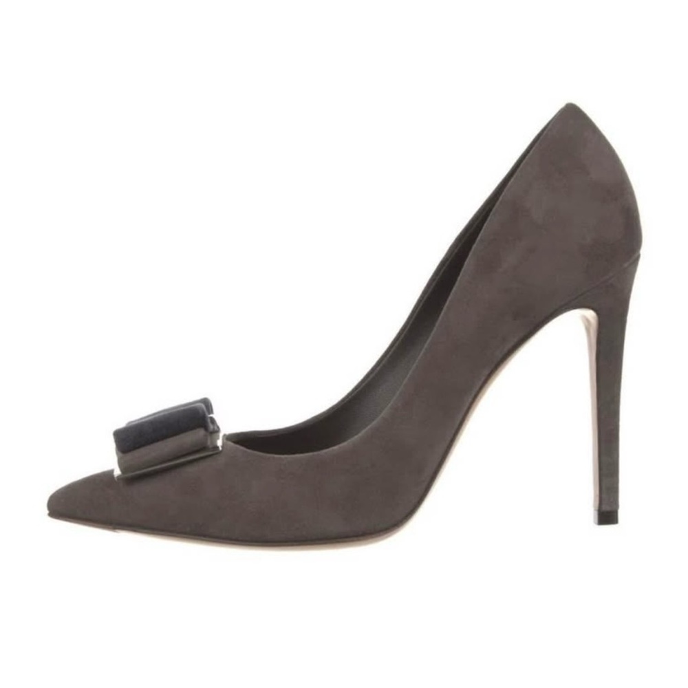 Salvatore Ferragamo suede brown pumps 4”,  size 7.5